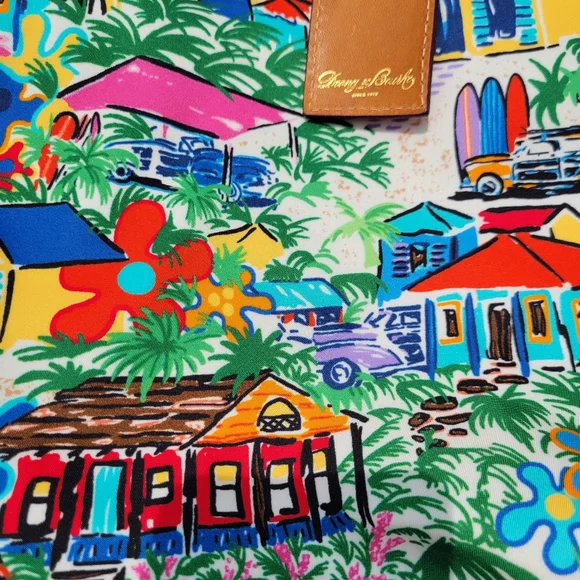 Dooney & Bourke Sandbar Large Tulip Shopper ~ Beachy ~ Coastal ~ VGUC w/tags - Picture 3 of 16